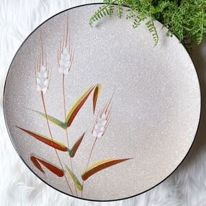 Vintage UCAGCO Japan Wild Rice Pattern Stoneware 10" Dinner Plate